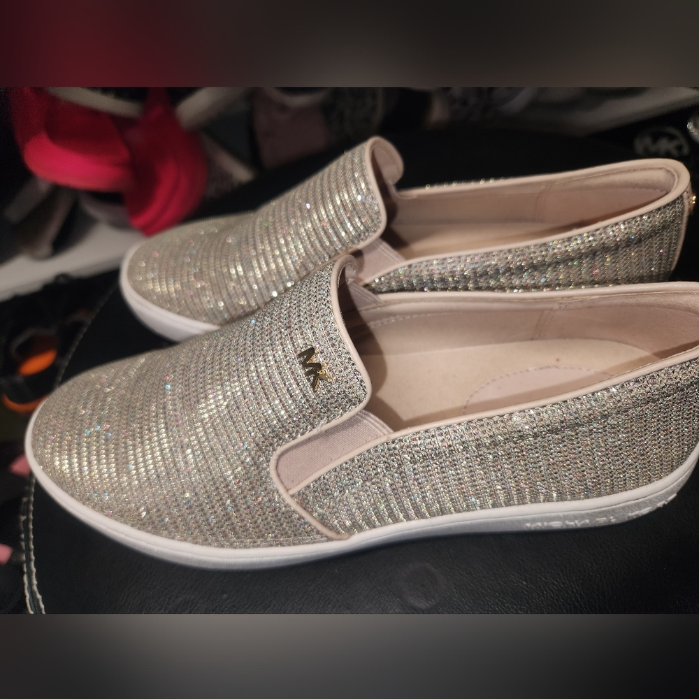 Michael Kors glitter slip on sneaker